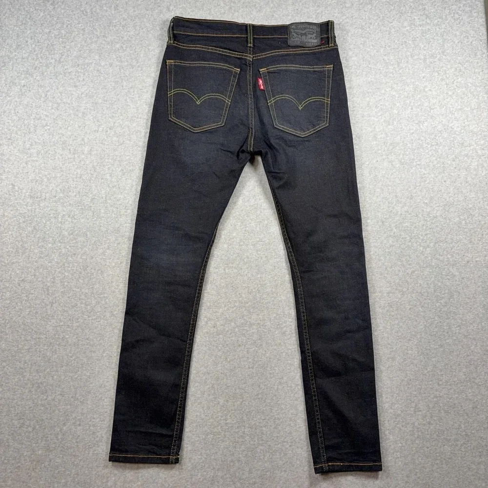 Levis 519 Jeans Mens 33x32 Blue Extra Slim Skinny Stretch Denim Dark Wash Pants